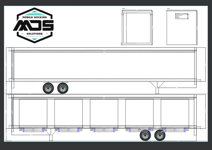 Five-door mobile dock concept elevation